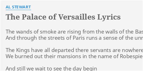 the palace of versailles lyrics